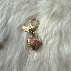 COACH Mini Heart Charm